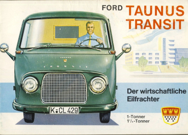 Ford Taunus Transit Modelprogram 1962 "Der wirtschaftliche Eilfrachter" Carbrochure (8022)